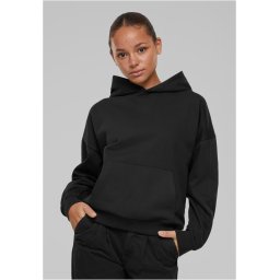 Women's organic oversized hoodie black