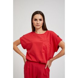 Marisse Women's Blouse L-Ts-4417 Red