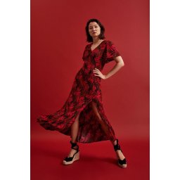 Marisse Women's Dress L-Su-4345 Red