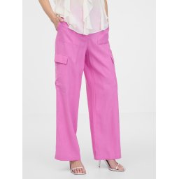 Orsay Pink Women's Wide Trousers - Women's
