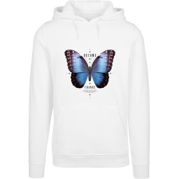 Men's sweatshirt Become The Change Butterfly Hoody white