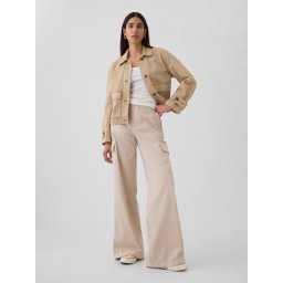 GAP Pants with Pockets Baggy Khaki Cargo - Ladies