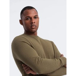 Ombre BASIC men's cotton non-stretch sweatshirt - olive