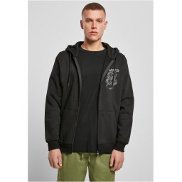 Men's sweatshirt Dragons Never Die Heavy Zip Hoody black