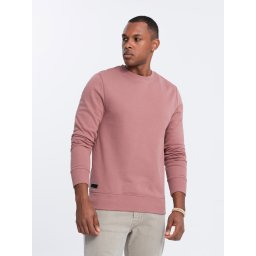 Ombre Men's BASIC cotton non-stretch sweatshirt - dark pink