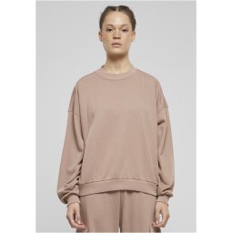 Women's Oversized Terry Powder Pink Sweatshirt