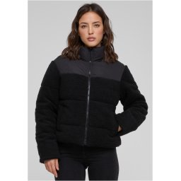 Women's short jacket Sherpa Mix black/black