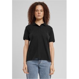 Women's polo shirt black