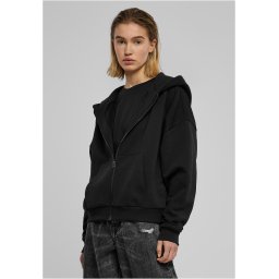 Women's hoodie Boxy Zip Hoody black