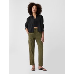 GAP Trousers with Pockets Mid Rise Easy Cargo - Ladies