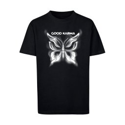 Boys' T-shirt Good Karma Butterfly black