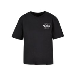 Women's T-shirt Good Vibes Wording black