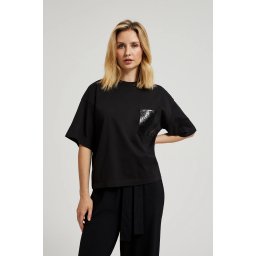 Marisse Women's Blouse L-Ts-4431 Black