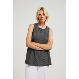 Marisse Women's Blouse L-Ts-4427 Off White_Black