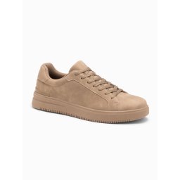 Ombre Unisex casual men's eco nubuck shoes - light brown