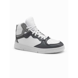 Ombre Insulated men's sneaker shoes with high upper - gray