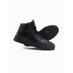 Ombre Men's insulated sneaker boots with high upper - black