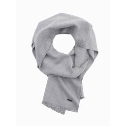 Ombre Men's monochrome fringed scarf - grey