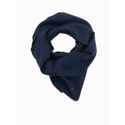 Ombre Monochrome men's scarf with tassels - navy blue