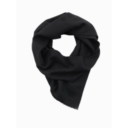 Ombre Monochrome men's scarf with tassels - black