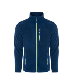 24601 Dewberry 5 Pocket Outdoor Full Zipper Fleece Jacket-INDIGO-2