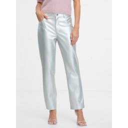 Silver Women's Straight Fit Trousers ORSAY - Women's