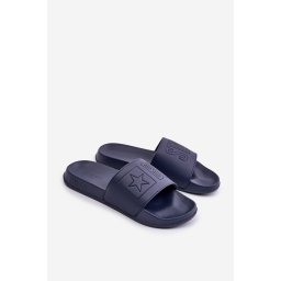Lightweight men's slippers with Big Star logo navy