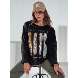 Дамска овърсайз блуза MODEZINE черна