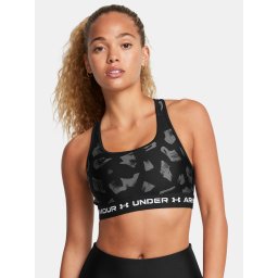 Under Armour Crossback Mid Print-BLK Women's Bra - Ladies
