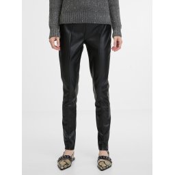 Black Women's Leatherette Trousers ORSAY - Women's