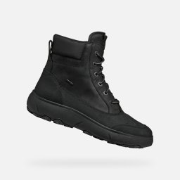 Black Men's Ankle Boots Geox Nebula + Grip AB - Men