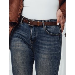 Дамски тесни дънки с колан