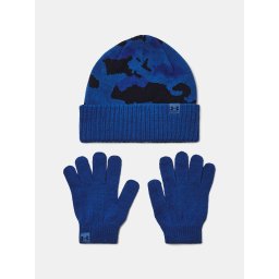 Boys' cap Under Armour B Beanie/Glove Combo-BLU - Boys