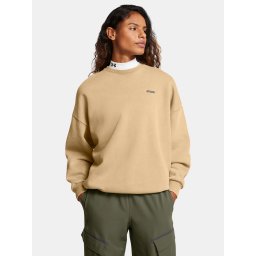 Women's sweatshirt Under Armour UA Icon HWT Flc OS Crew-BRN - Women's