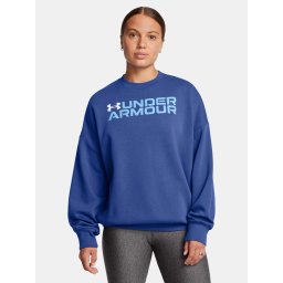 Women's sweatshirt Under Armour Rival Fleece WordmarkOS Crew-BLU - Women's