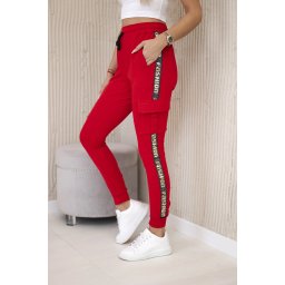 Cargo trousers red