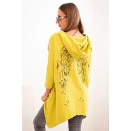 Sweatshirt with kiwi wing print