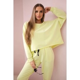 Set 2-piece sweatshirt + trousers yellow