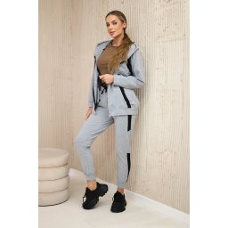 Sports set with grey stripes
