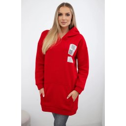 Hoodie with red patches