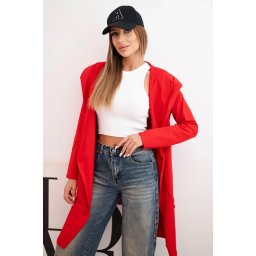 Red cape with loose hood