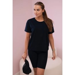 Set top+leggings dark blue