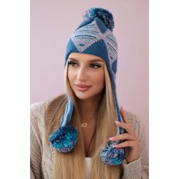 Women's cap with long ears Eunika K322 jeans