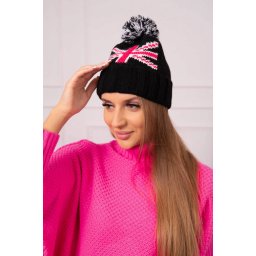Kesi Cap with a pompom Elizabeth K386 black