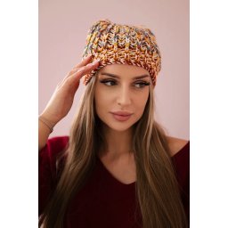 Kesi Cap with a pompom Maria K335 mustard