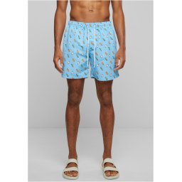 Swimsuit with light blue/ice pattern