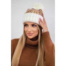 Kesi Cap with a pompom Ellen K325 ecru