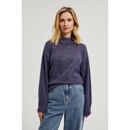 Marisse Women's Sweater Z-Sw-4511 D.Violet Mel