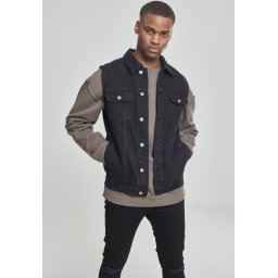 Denim vest black dark