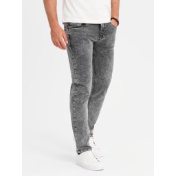 Ombre Men's classic washed REGULAR FIT jeans - gray